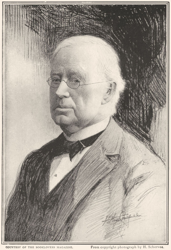 POLITICS. George F Hoar 1907 old antique vintage print picture